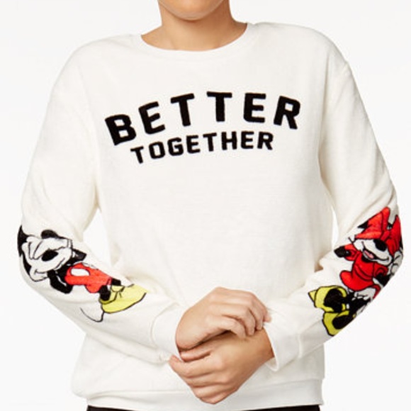 Disney Sweaters - NWOT Mickey & Minnie "Better Together" Sweatshirt
